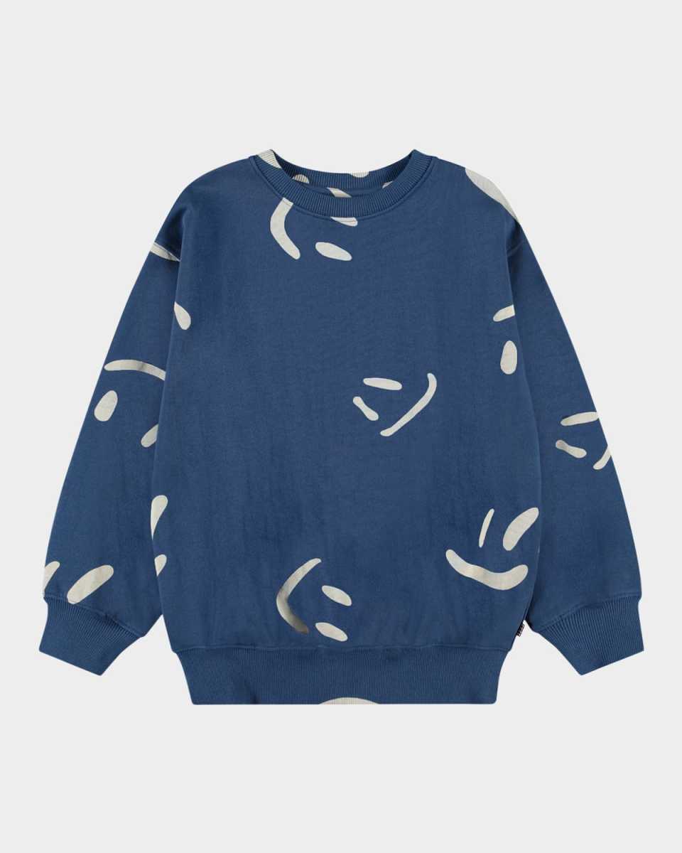 Boy's Monti Happy Face Sweatshirt, Size 8-